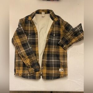 The North Face Men’s Sherpa-Lined Flannel Shirt Jacket – Size L